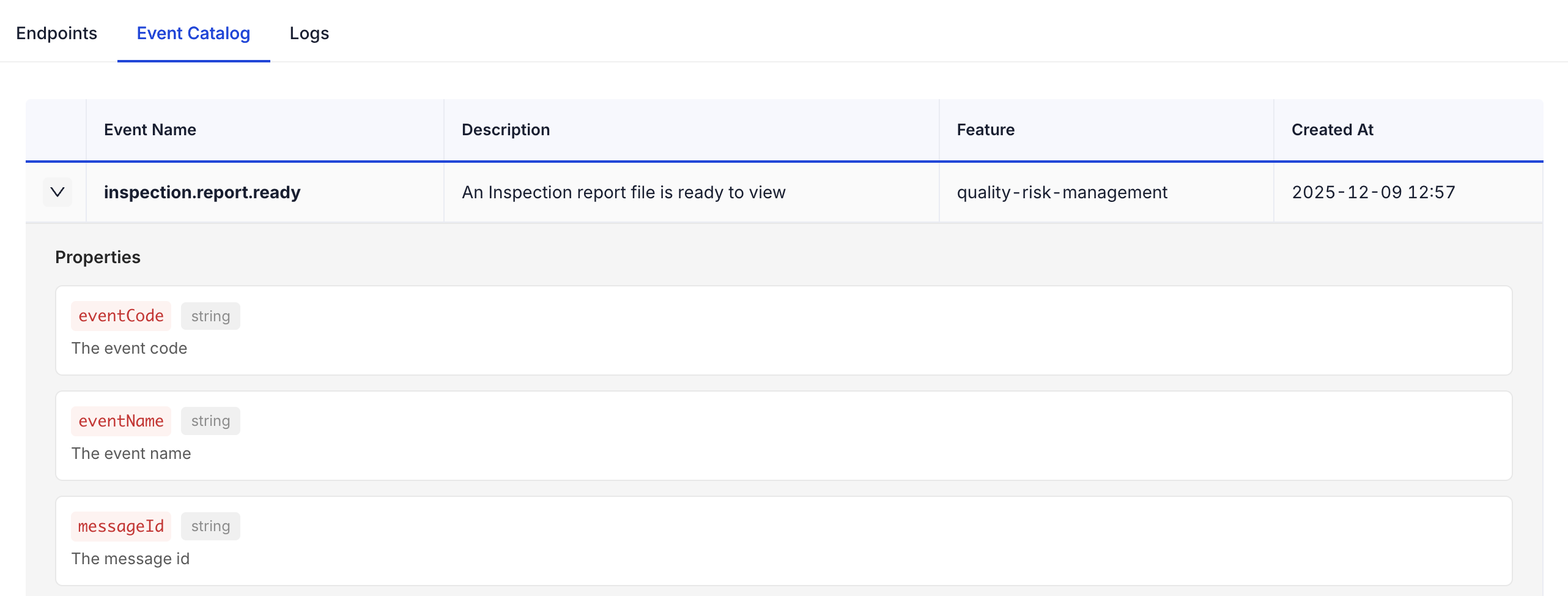 Expanded event details